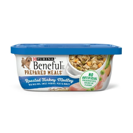 Purina Beneful Gravy Wet Dog Food, Prepared Meals Roasted Turkey Medley - (8) 10 oz. (Best Dog Food Without Corn Wheat Or Soy)
