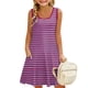 thumbnail image 2 of Teen Girls Dresses Sleeveless Striped Summer Dress with Pockets Casual A-Line Tank Dress for Kids Ages 4-12 ,Sie:130, 2 of 8