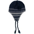 thumbnail image 2 of CTM  Lined Winter Pattern Helmet Hat (Men), 2 of 2
