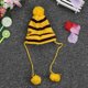 thumbnail image 3 of GOOHOCHY 1 juego de gorro y bufanda de punto para perro, disfraz cálido para perro, ropa de fiesta para mascotas, accesorios de invierno, talla L, amarillo y marrón, 3 of 8
