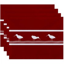 Simply Daisy 18" x 14" Birdwalk Animal Print Placemats, Set of 4