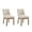 Beige - Linen - Natural Wood Legs, variant on Dayalane Modern Dining Chairs Set of 2, Linen Upholstered Farmhouse Kitchen Chairs with Curved Backrest, Wooden Side Chairs for Dining Room Living Room Bedroom, Beige