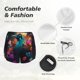 thumbnail image 4 of Balery Colorful Flower Bird Pantalones cortos deportivos para mujer con forro y dos bolsillos, elásticos, para entrenamiento, gimnasio, yoga-Small, 4 of 7