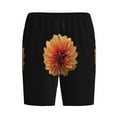 thumbnail image 4 of Easygdp Orange Dalia Men's Short Pajama Pants, Sleep Shorts, Household Pants, Casual Pants with Pockets - 4X-Large, 4 of 9