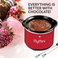 thumbnail image 3 of KLYNE - Chocolate Fondue Pot Nonstick Ceramic Dipping Set W/ Forks Easy Clean Gift Ideal, 3 of 3