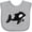 AC-Heather Grey, variant on Inktastic Cute Baby Orca Boys or Girls Baby Bib