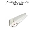 thumbnail image 3 of Cardboard Edge Protectors | 71'' X 2'' X 2'' | Pack of 50 | cardboard protectors for pallets, White V-Board Reinforced Edges/Corners for Shipping, Corner Protectors for Moving/Packing, 3 of 8