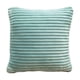 thumbnail image 2 of Funda de almohada de franela con cordón | Funda de cojín cuadrada de 53 x 53 cm | Tejido suave y transpirable | Lavable a máquina | Verde, rosa, café, gris y caqui, 2 of 6