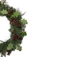 thumbnail image 4 of Northlight Decorated Natural Pine and Berry Artificial Christmas Wreath, 24-Inch, Unlit, 4 of 7