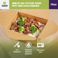 thumbnail image 5 of CIAO! Kraft Take Out Microwavable Food Containers, 76 oz No. 3 (200/case), 5 of 9