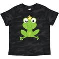 thumbnail image 3 of Inktastic Cute Frog, Green Frog, Crown, Frog Prince Boys or Girls Toddler T-Shirt, 3 of 5