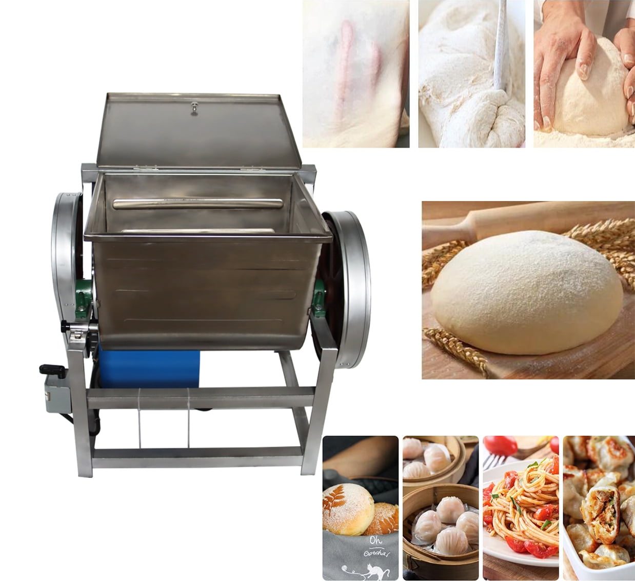 Techtongda Commercial Electric Dough Mixer Mixing Machine Blender Flour Mixing Machine Capacity