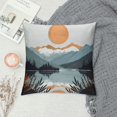 thumbnail image 2 of Pratyus Mountain Lake Trees Square Pillow Cover Case for Cushions Sofa Bed Outdoor Decoration 1PC 24x24in, 2 of 5