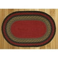 thumbnail image 1 of Capitol Earth Rugs 02-238 Burgundy-Olive-Charcoal Jute Braided Rug, 1 of 1
