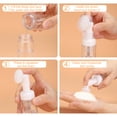 thumbnail image 4 of 4pcs Botella Espumosa de Limpiador Facial, Botella de Gel de Leche Limpiadora de 2oz con Cabeza de Espuma y Cepillo, Transparente, 4 of 7