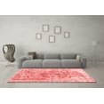 thumbnail image 3 of Ahgly Company Indoor Round Abstract Red Contemporary Area Rugs, 8' Round, 3 of 4
