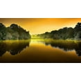 thumbnail image 2 of Goncalves, Adelino 32x20 Gold Ornate Wood Framed with Double Matting Museum Art Print Titled - The Lake, 2 of 4