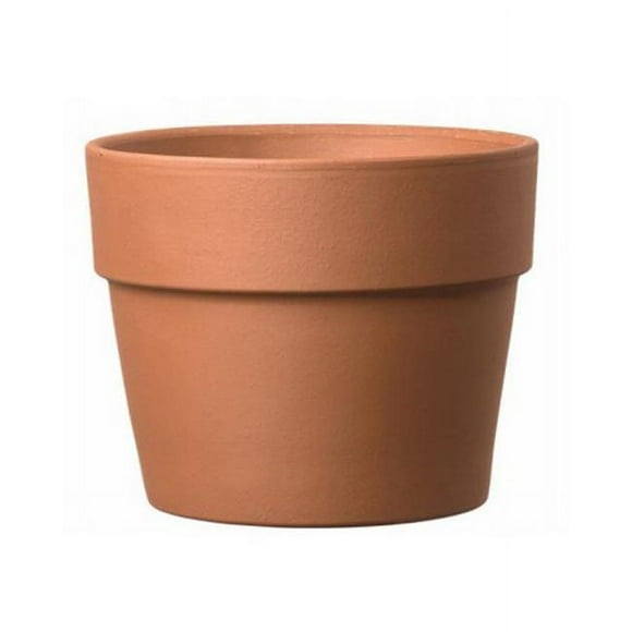 5.1 in. Terracotta Clay Round Cachepot - Pack of 12
