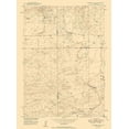 thumbnail image 2 of USGS 11x14 Black Ornate Wood Framed with Double Matting Museum Art Print Titled - Campbell Hill Wyoming Quad - USGS 1950, 2 of 4