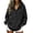 Black, variant on CBASIHI Womens Winter Warm Hoodies with Pocket Thick Fleece Casual Fashion Long Sleeve Oversized Pullover Sweatshirt Gray S-2XL