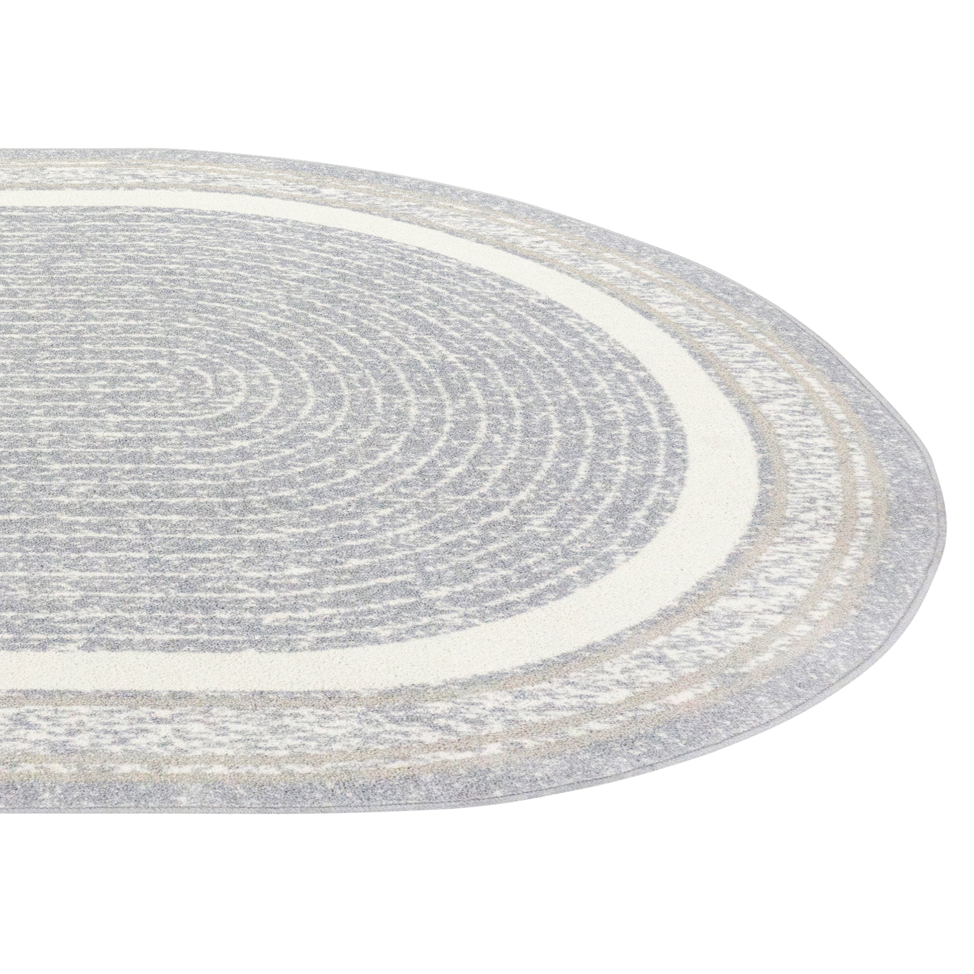 Joy Carpets Cozy Corner 3'10" x 5'4" Indoor Oval Area Rug in Color Mist