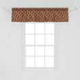 thumbnail image 2 of Ambesonne Brown Valance Pack of 2, Indonesian Parang Barong, 54"X12", Brown Apricot Caramel, 2 of 2