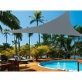 thumbnail image 2 of Shatex Triangle Shade Sail UV Block Fabric 12ft Grey with Steel D-rings Grey for Outdoor , Patio ,Backyard Facility and Activities, 2 of 2