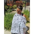 thumbnail image 6 of LK Baby Breastfeeding Nursing Cover Apron Privacy Cover Pumping Supplies for New Moms with Matching Travel Pouch Multi Use Lightweight Soft Cotton - Great Baby Shower Gift in Black and White, 6 of 7