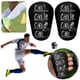thumbnail image 3 of Mini Espinilleras Fútbol ​​equipo Deportivo en Línea Extra Pequeño (negro Impreso Blanco 8*5 CM), 3 of 9