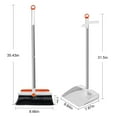 thumbnail image 3 of TIMIFIS Broom Brooms Indoor 360° Rotatable Standing Storage Buckle Type Brooms And Dustpan Set With Scraping Teeth And Scraper Deep Cleaning Suitable For Home pring/Summer, 3 of 6