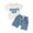 Blue, variant on Bagilaanoe 2pcs Toddler Baby Boy Shorts Set Short Sleeve Letter Embroidery T Shirt Tops + Shorts 6M 12M 18M 24M 3T Kids Casual Summer Clothes