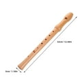thumbnail image 2 of RENACLIPY 1Set Tenor Recorder Beech Wood Khaki Learning Rhythm Music Education, 2 of 7