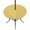 Yellow, variant on Round Outdoor Tablecloth with Umbrella Hole and Zipper, Light Yellow Tablecloth with Elastic Waterproof, Minimalist Modern Solid Color Yellow Patio Table Covers for 45" - 54" Picnic Pool Tables