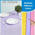 thumbnail image 2 of Bxaolu Disposable Table Cloth - 1 Pack, 54 x 72 Inch Waterproof Rectangle Tablecloths for Parties, Decorative Plastic Table Cover, Leakproof & Sturdy Table Cover Protector, Yellow, 2 of 9