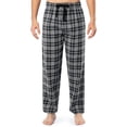thumbnail image 1 of Pantalón para dormir IZOD de franela tejida para hombre, color gris, a cuadros, talla L, 1 of 5