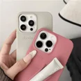 thumbnail image 5 of Estuche para teléfono de silicona suave con diseño de lápiz labial para iPhone 11, 12, 13, 14, 15 Pro Max, soporte portátil para brillo de labios Rhode Hailey, 5 of 5