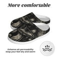 thumbnail image 6 of Lsque Monochrome Mushroom Artwork Pattern Womens Comfort Cotton on Scuff With Memory Foam and Anti-skid Sole Slipper-37/38, 6 of 7