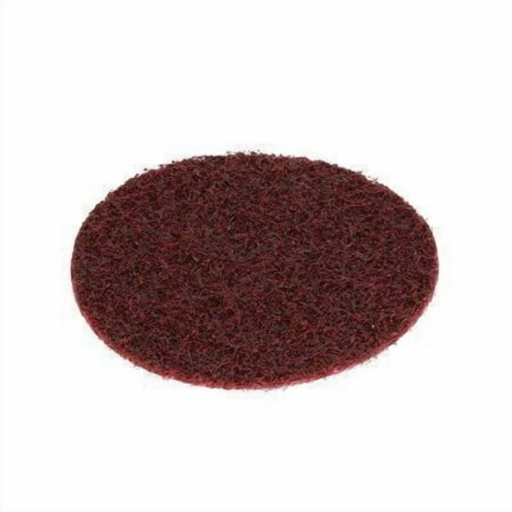 Hook-and-Loop Surface Conditioning Disc, 4" Dia, No Hole, Aluminum Oxide, Not Applicable Grit