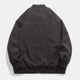 thumbnail image 3 of cllios Men's Lightweight Bomber Jacket Casual Windbreaker Flight Coat Baggy Zip Up Jacket with Pockets Casual Stylish Golf Jackets, 3 of 3