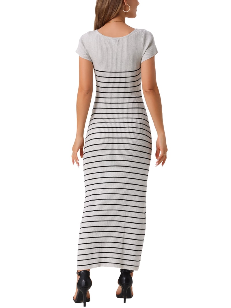 short sleeve maxi sweater dress RIBBED KNIT SHORT SLEEVE MAXI SWEATER DRESS JULIA JORDAN