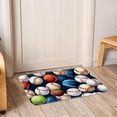 thumbnail image 6 of Baseball Non-Slip Polyester Door Rug, Machine Washable Door Carpet, Bath Rugs, 6 of 6