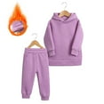 thumbnail image 2 of Esaierr Kids Baby 2Pcs Fleece Tracksuit Sweatpants Outfits for Boys Girls,Kids Hoods Sweatshirt Thick Casual Suit Toddler Zipper Sweat Suits Jogger Set for 1-7T, 2 of 8