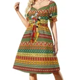 thumbnail image 2 of Vestido Tutti Fruity de manga corta Ropa mujer Vestidos de fiesta para mujer Vestido largo mujer Conjuntos de playa para mujer, 2 of 7