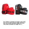 thumbnail image 3 of Boxing Gloves for Kids Teen Men Women Suitable for Boxing Kickboxing MMA Heavy Bag Fighting Training Sparring Equipment Red, 3 of 5