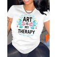 thumbnail image 1 of Camiseta de Mujer de Verano SuaveArt Relax My Graphic Tee - Women's Casual Crew Neck Short Sleeve T-Shirt, Comfy Summer Top with Stretchy Polyester BlendFather's Day, Mother's Day, New Year, Spring, 1 of 6