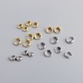 thumbnail image 3 of Pendientes con hebilla para la oreja con forma de aro ancho de plata esterlina S925 de estilo europeo y americano para mujer, 3 of 6