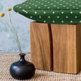 thumbnail image 3 of Christmas Fluffy Throw Pillow Cushion Cover, Retro Style Polka Dots Pattern in Xmas Noel Colors in Traditional Fashion, Decorative Square Accent Pillow Case, 28" x 28", Green and White, by Ambesonne, 3 of 5