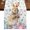 White, variant on Table Runners 60 Inches Long Dress Scarves, Bunny Easter Farmhouse Kitchen Table Runner, Small Coffee Tablerunners, Spring Floral Eggs Rabbits Rustic 13x60 Inch