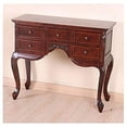 thumbnail image 2 of International Caravan Windsor 5 Drawer Console Table in Walnut Stain, 2 of 2