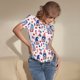 thumbnail image 3 of Balery 4th Of July Body de cuello redondo de manga corta para mujer Tops de manga corta Tops básicos-X-Large, 3 of 7